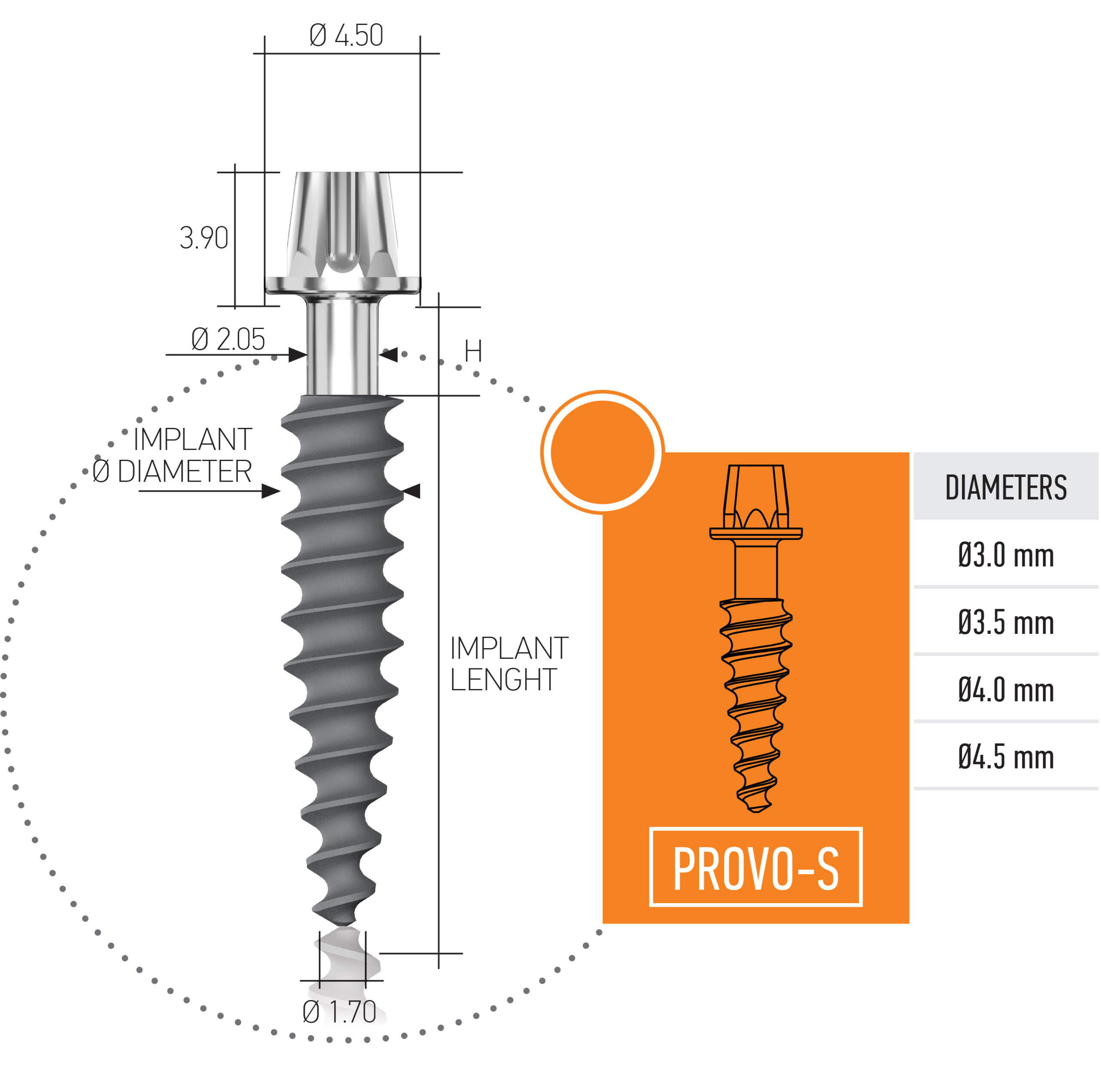 Mode Provo-S Implant 